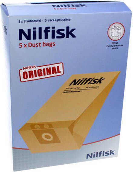 Nilfisk 2681045093 stofzuigerzak papier(doos)Family/Business 10l. online kopen