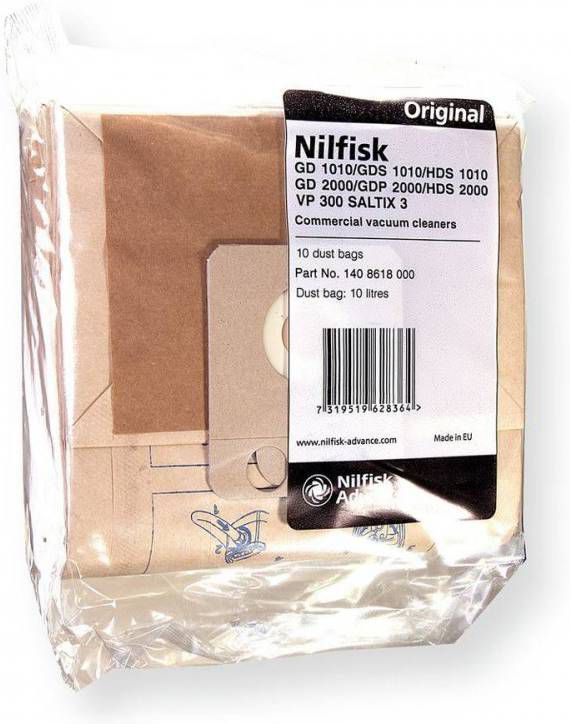 Nilfisk 2681045111 stofzuigerzak papier(doos)GD910/GD2000 10l. online kopen