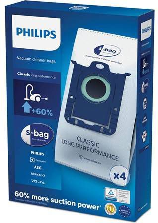 Philips 2681008024 stofzuigerzak fleece(doos)S Bag Long Perf. 4st. online kopen