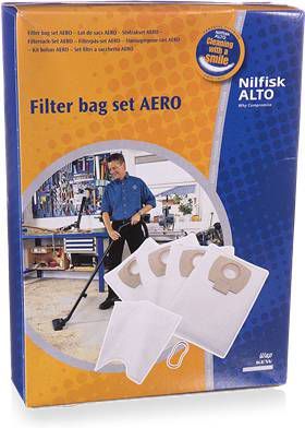 Nilfisk 302002404 Aero Stof -/Waterzuigers Stofzakken(4st ) online kopen