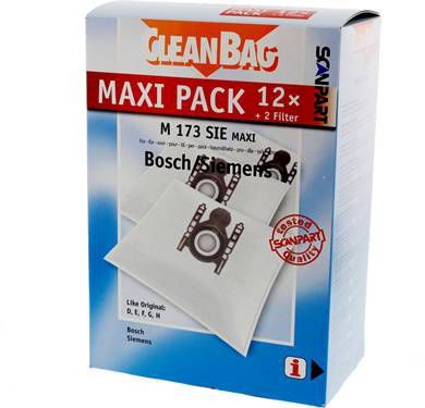 Cleanbag 2687438173 stofzuigerzak fleece(doos)type D/E/F/G/H online kopen