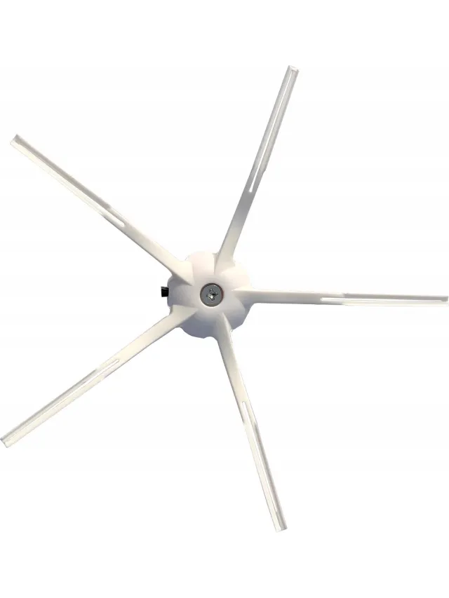 Utillo Rubberen Zijborstel voor Xiaomi Roborock S5 Max/S6 - Wit