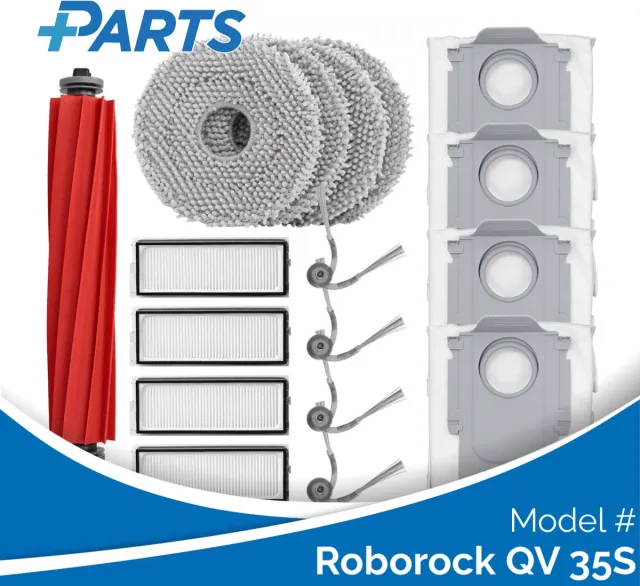 Plus.Parts Roborock QV 35S Onderhoudsset (Plus.Parts® alternatief voor 8.02.0475) Overig