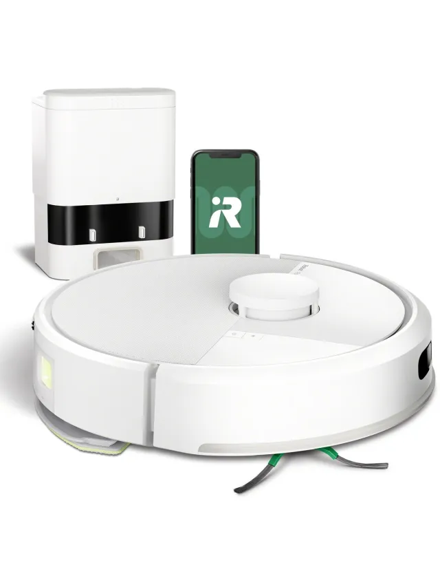 Irobot Roomba® 105 Combo + AutoEmpty Dock - Robotstofzuiger met Dweilfunctie - Wit (Y3512)