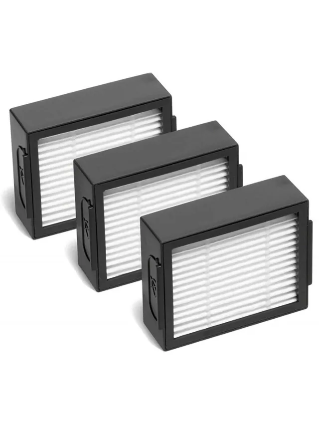Inf Filter Geschikt voor iRobot i7 / i7+ / E5 / E6 robotstofzuiger 3-pack grijs