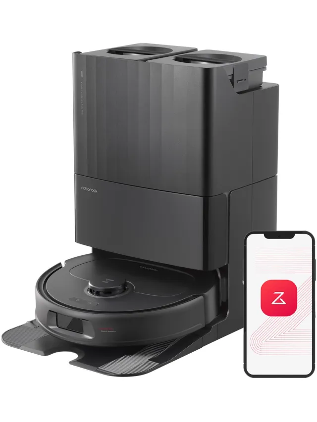 Roborock Qrevo Plus – Robotstofzuiger en was – LiDAR – 7000 Pa Zwart