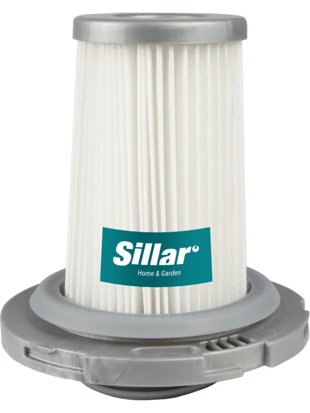 Sillar , stofzuigerfilter, HEPA, afwasbaar, anti-allergeen, geschikt voor Rowenta X-Force Flex 8.60, X-Pert 6.60, Tefal X-Force Flex, X-Combo 2w1, X-Pert 6.60, vervanging voor filters ZR009005, 1 stuk Wit, grijs
