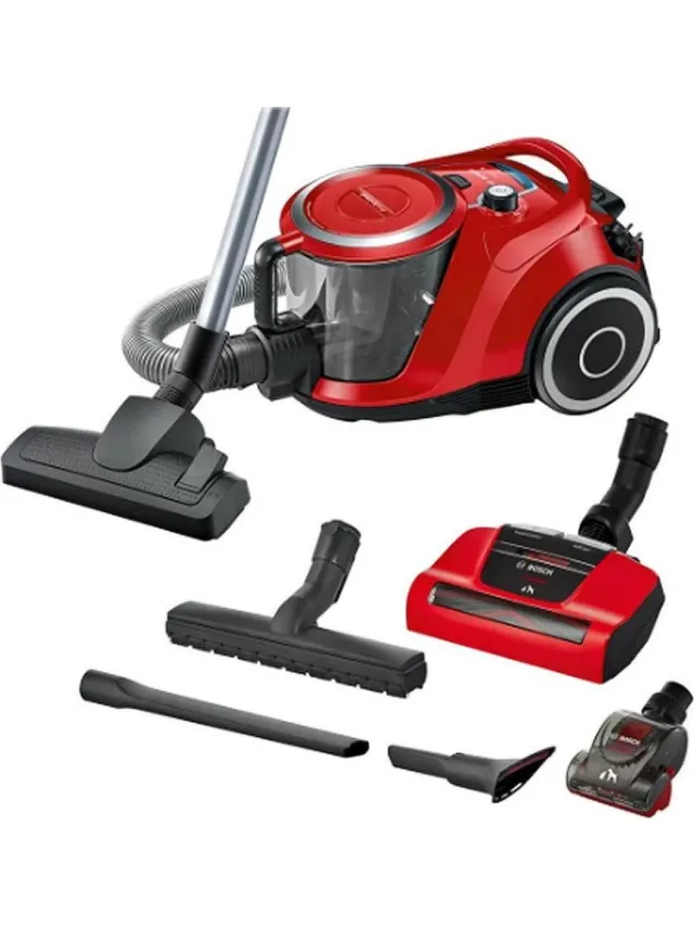 Bosch BGS41PET1 - Stofzuiger zonder zak - Rood