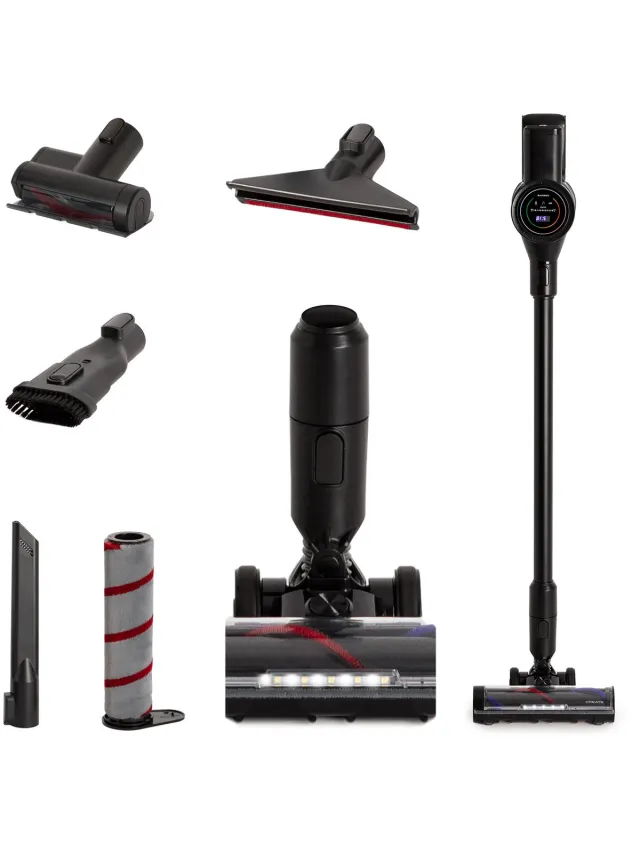 Create 25,9V draadloze staande stofzuiger met lange levensduur van de accu - CYCLONE FORCE PRO zwart