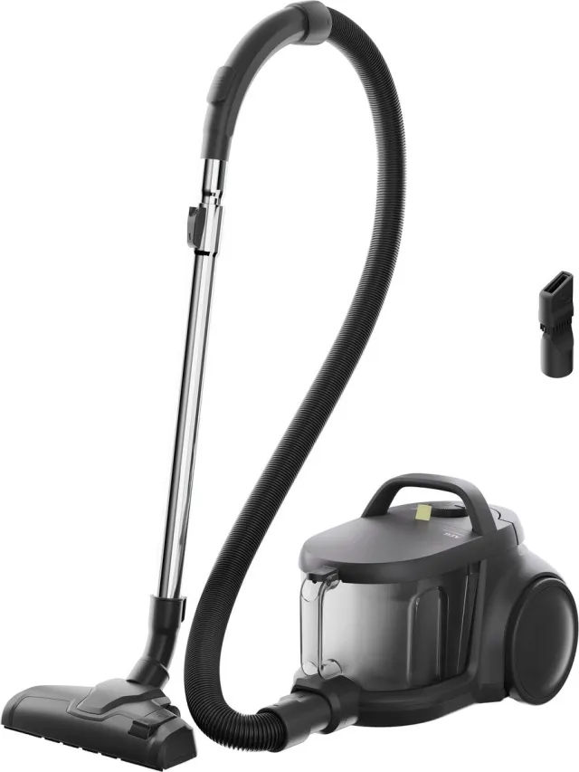 AEG AL31C1DG 3000 Clean - Stofzuiger zonder zak - Zakloos - Sterke zuigkracht - HEPA filtratie - Compact design - Cycloon technologie - Kieren mondstuk - Actieradius 8 meter Grijs