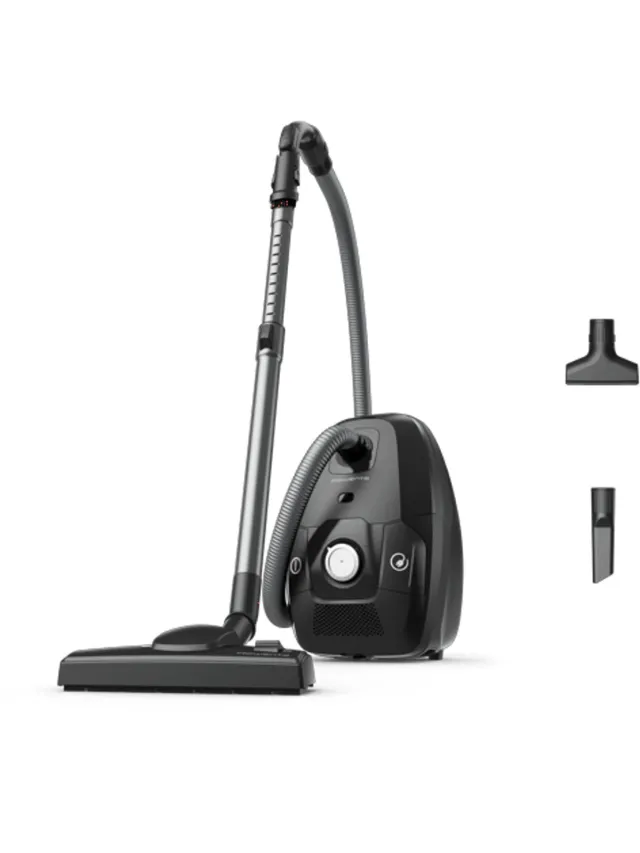Rowenta G-FORCE Silence RO6136 - Stofzuiger met Zak - Stil - Geschikt voor Allergieën Zwart