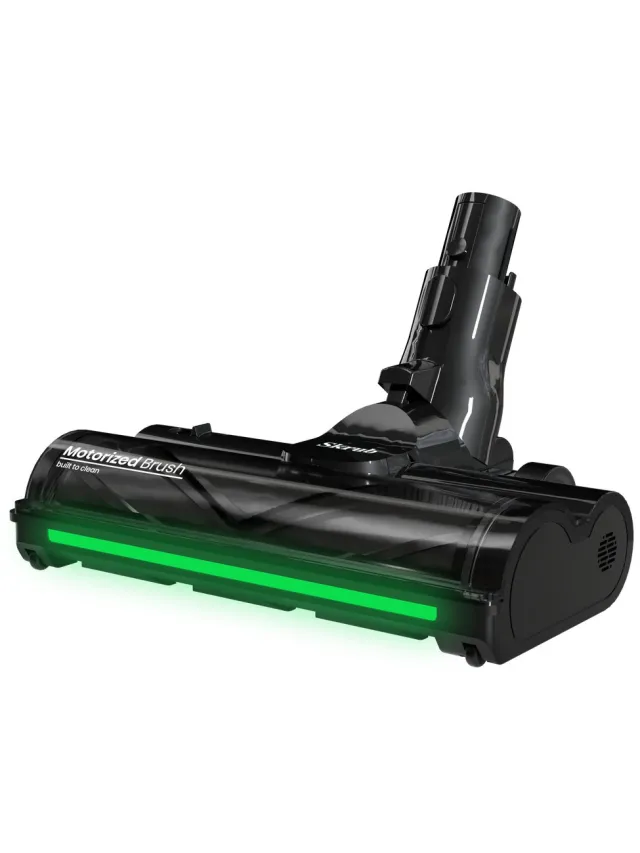 Skrub Motorized Brush voor Skrub Steelstofzuiger The Finest Zwart