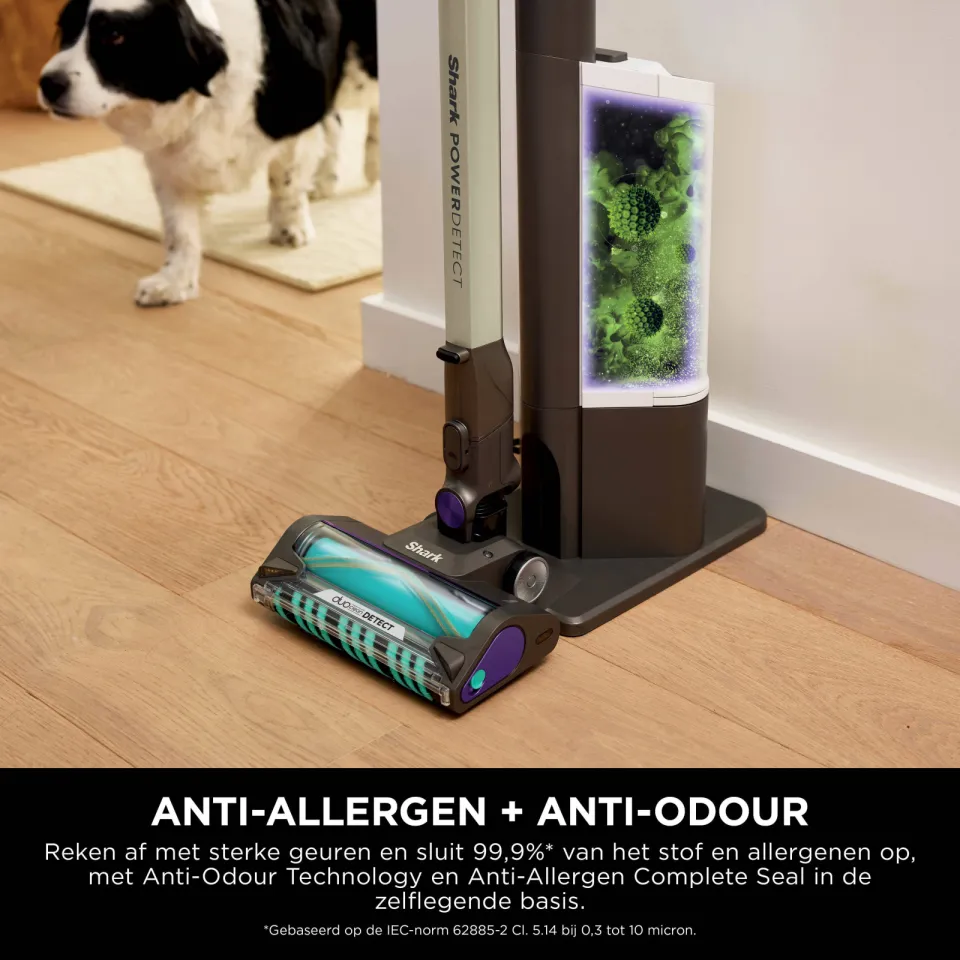 Shark PowerDetect Clean & Empty draadloze steelstofzuiger grijs, foto 4