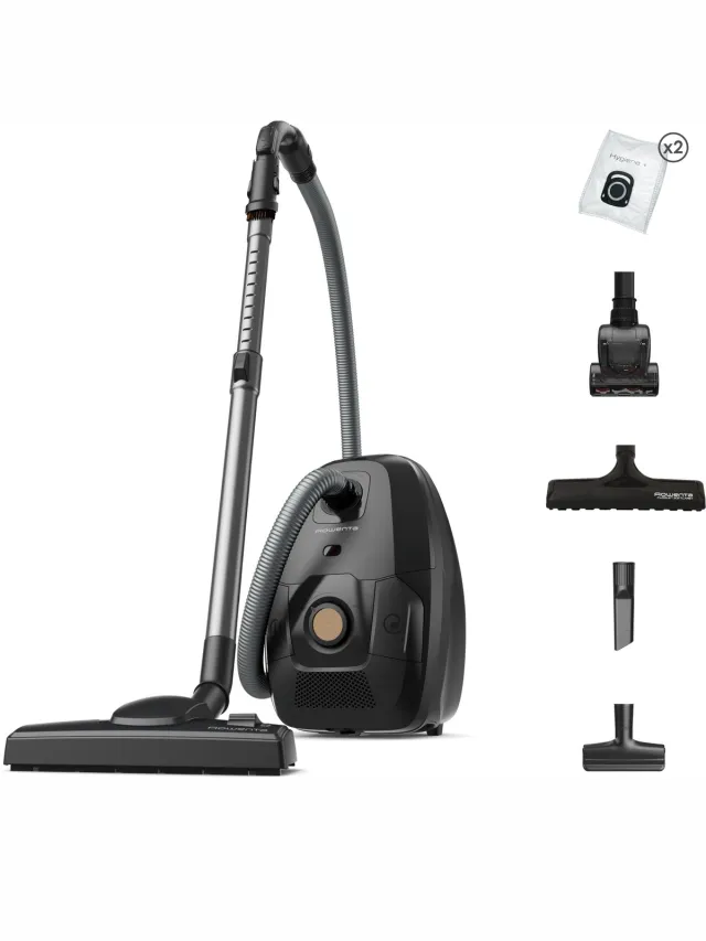 Rowenta Stofzuiger met Zak Rowenta G-FORCE Effitech 400W Zwart RO6180EA