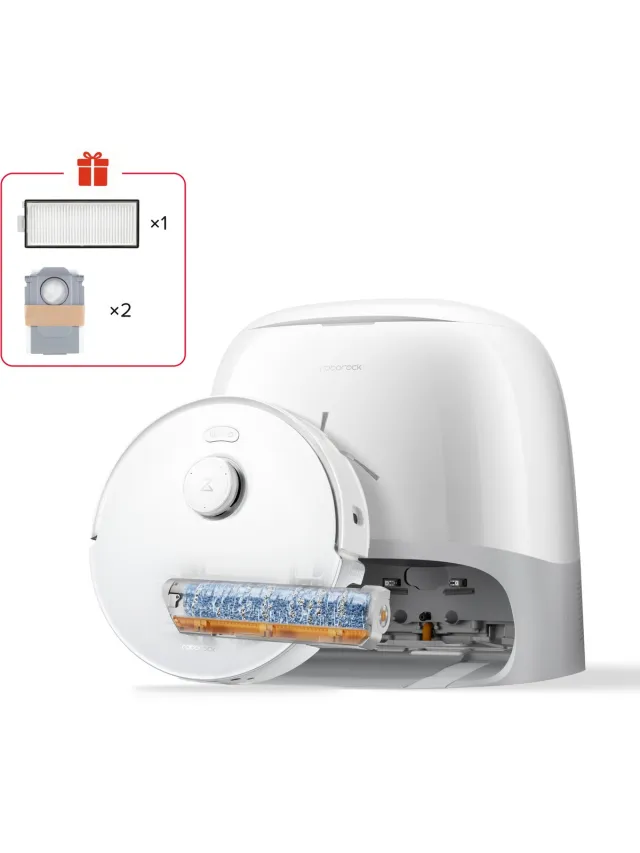 Roborock Qrevo Curv 2 FlowX – Robot stofzuiger Wit