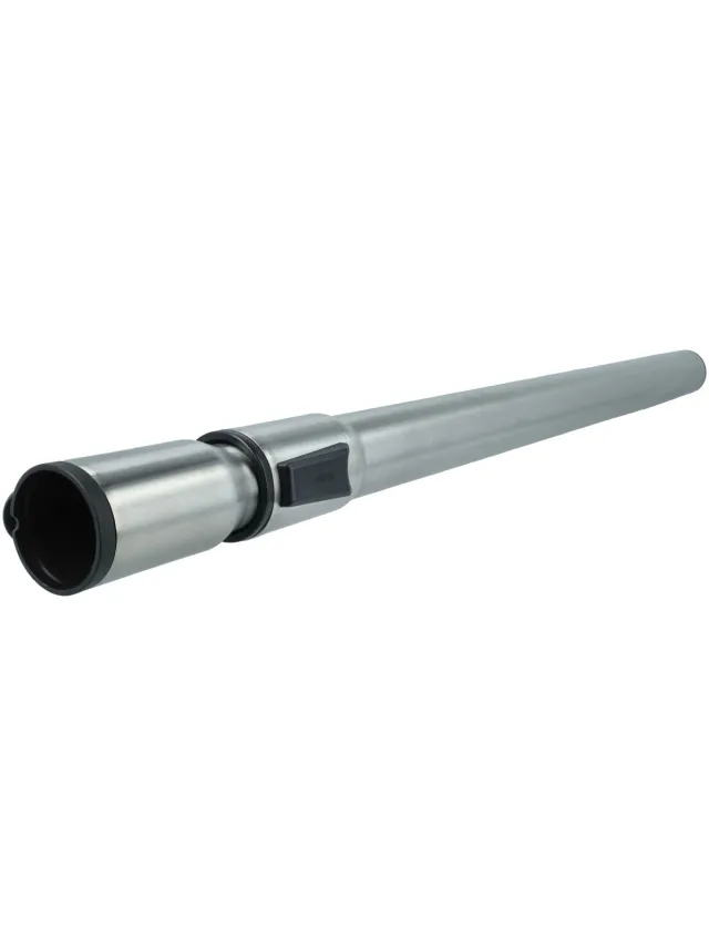 VHBW stofzuigerbuis, compatibel met Miele S238 I, S236 I, S248 I, S240 I, S248I, S250I, S234 I stofzuigers – 35 mm aansluiting, 60 - 100 cm, zwart-zilver