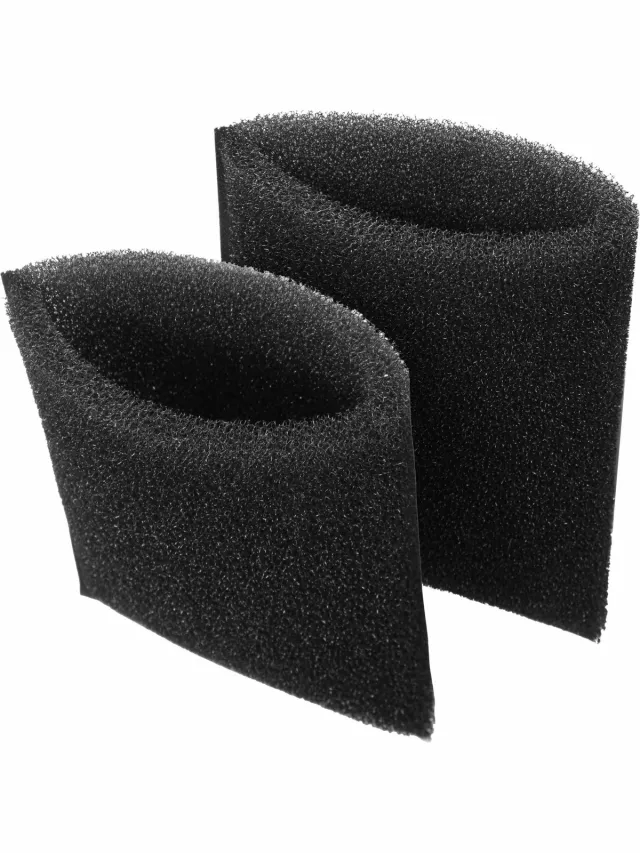 Dparts 2x Dparts zwarte schuimfilter geschikt voor Karcher WD2 en WD3 stofzuiger series - grofvuilfilter voor natte toepassingen - motorfilter nat - filter nr. 5.731-595.0