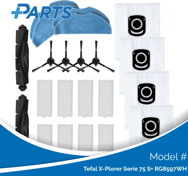 Plus.Parts Tefal X-Plorer Serie 75 S+ RG8597WH Onderhoudsset (Plus.Parts® alternatief voor ZR185002) Overig