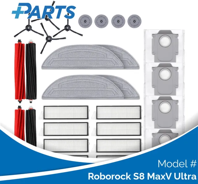 Plus.Parts Roborock S8 MaxV Ultra Onderhoudsset (Plus.Parts® alternatief voor 8.02.0324) Overig