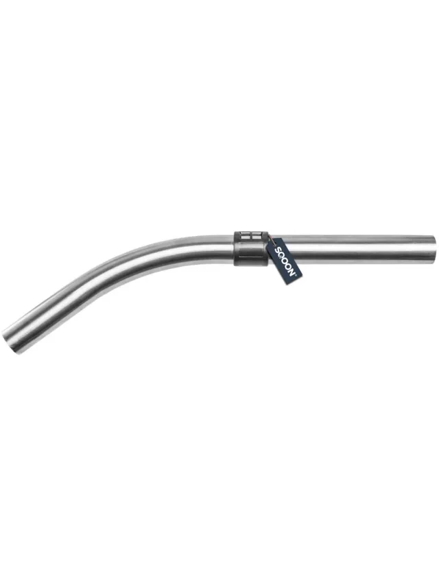SQOON Gebogen stofzuigerbuis 32 mm geschikt voor Numatic - Gelijk aan model: 601027 - Met luchtregelaar - Vervangt originele metalen pistoolgreep voor Numatic stofzuigers Zilver