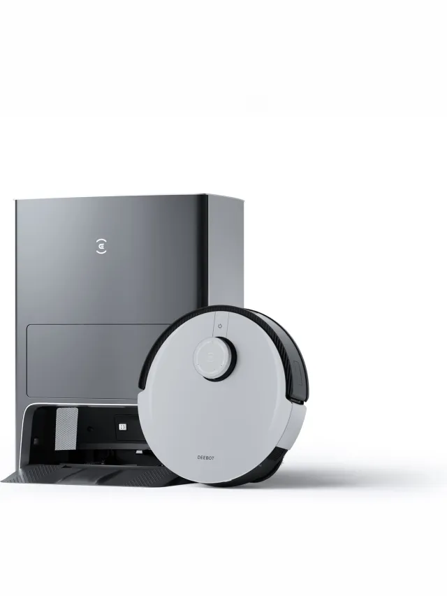 Ecovacs X1 OMNI - Robotstofzuiger + Automatische Leegmaakstation - Actief Dweilsysteem Wit/Zilver