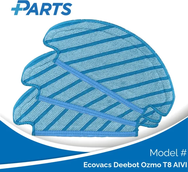 Plus.Parts Ecovacs Deebot Ozmo T8 AIVI Dweilpads (3 Stuks, Plus.Parts® alternatief voor D-CC3I) Overig