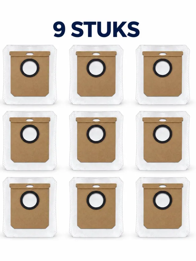 17Parts Stofzuigerzakken geschikt voor Eufy L60, L60 SES, L50 en L50 SES - 9 stuks - 2,5 liter