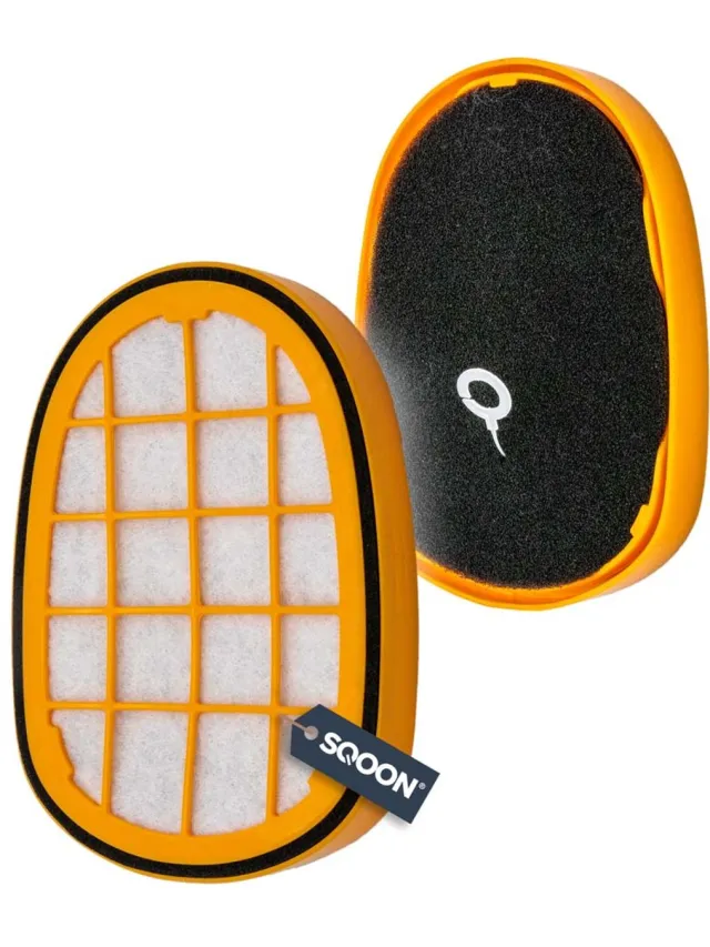 SQOON Filter Geschikt voor Philips SpeedPro Max 8000-serie – Vervangt FC5005/01 & CP0663/01 Geel