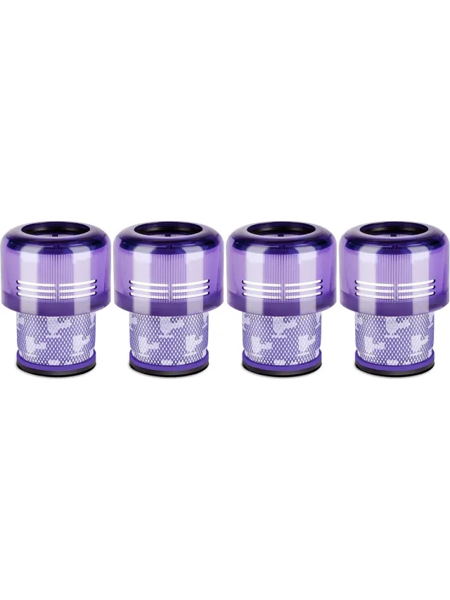4 x HEPA filter geschikt voor Dyson V11 OUTSIZE - Promessa-Solutions paars