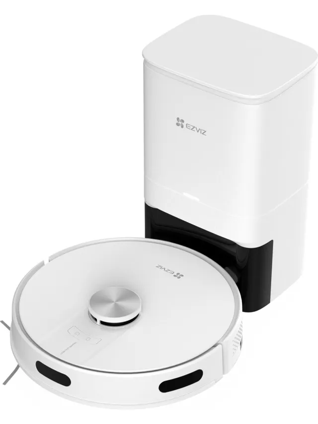 Ezviz RE4 Plus - Robot Vaccum/mop - Carpet detection - Auto emptying Station with 4l capacity - 4000pa suction