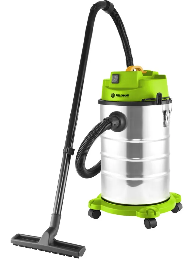 Fieldmann FDU 2003-E stofzuiger 30 l Trommelstofzuiger Droog en nat 1400 W Groen;Roestvrijstaal