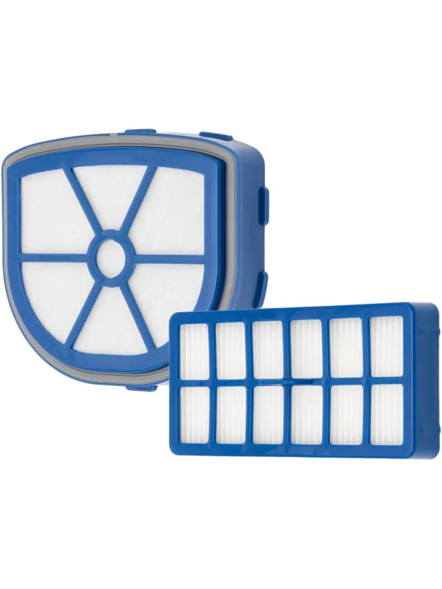SQOON Filterset Geschikt voor Hoover Lander U84 – Vervangt 35601759 – HEPA-filter voor Optimale Stofopname Blauw