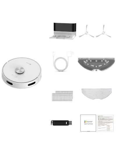 Ezviz Robotstofzuiger & Dweilcombinatie - Re5 - Wit, foto 3