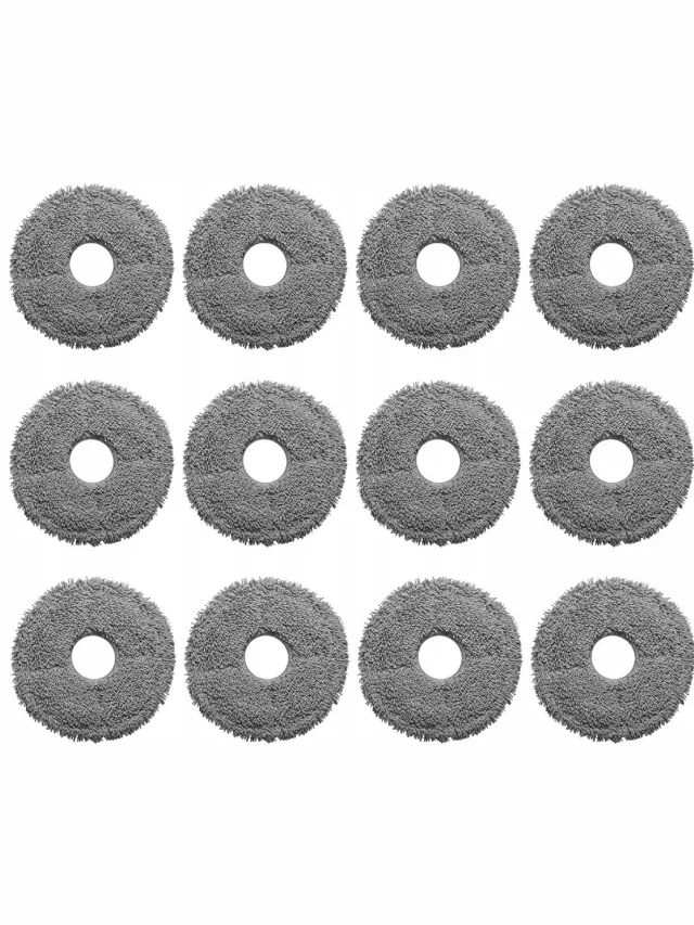 AreoSe Dweilpads voor Dreame L10S Ultra L20 X20 X40 X50 Xiaomi S10+ X10+ Q Revo - 12 stuks