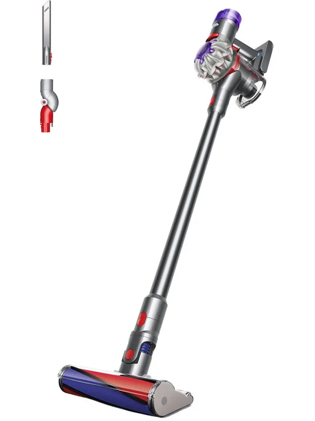 Dyson V8 Fluffy - Steelstofzuiger - Geschikt voor alle vloertypes - Lichtgewicht - 60 min Rood