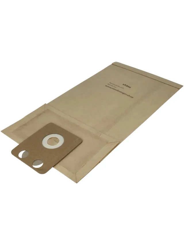 VHBW 30 stuks stofzakken, compatibel met Nilfisk-Alto HDS 2000, Family Basis Delux, NB 100 Business+ en NF 200 Family+ stofzuigers – 45,3 cm x 22,7 cm, bruin
