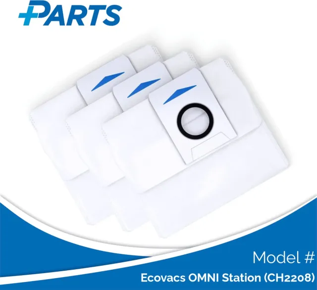 Plus.Parts Ecovacs OMNI Station (CH2208) Stofzakken (3 Stuks, Plus.Parts® alternatief voor D-DB03-0003) Overig