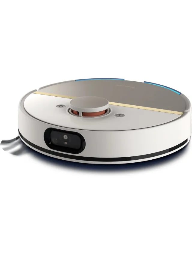 Philips HomeRun Aqua 7000 Series XU7000/02 - Robotstofzuiger met Dweilfunctie - Wit / Goud - App Connected