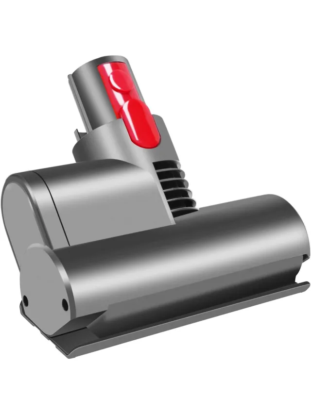 OEMG Geschikt voor Dyson V7/V8/V10/V11/V15 - Mini-turbine-mondstuk - Stofzuiger Accessoire - Quick Release borstelrol Geschikt voor matras - bank - autostoel - vermindert stof en allergenen Grijs