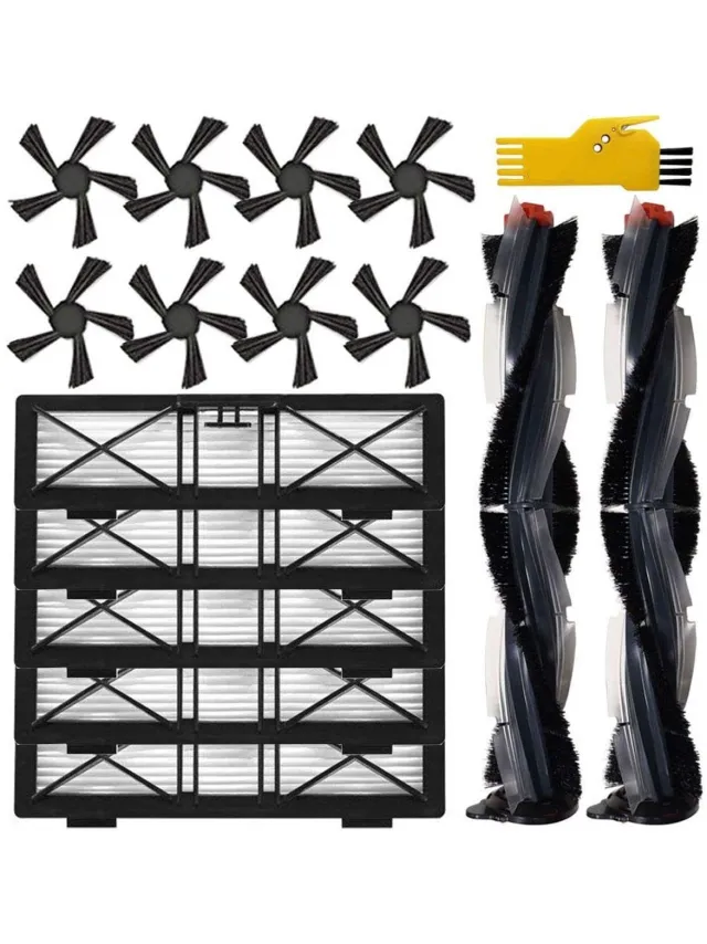 Inf Accessoires 16 onderdelen Geschikt voor Neato Botvac D75/D80/D85/D3/D4/D5/D6/D7 geel