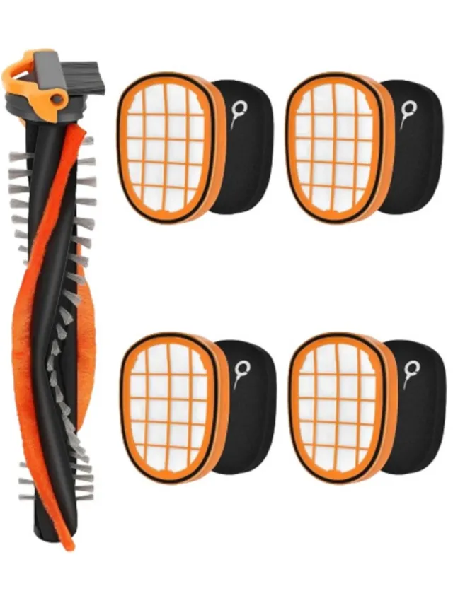 Inf Vacuümfilter x4 + Rolborstel x1 Accessoire Kit - Compatibel met Philips XC7042, XC8347, FC6812, FC6813 - ABS & Spons, Eenvoudige Vervanging
