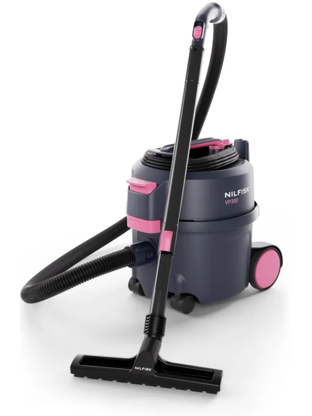 Nilfisk VP300 Hepa Pink T | Stofzuiger | 107421156 zwart / rose