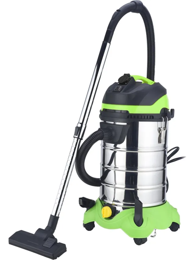 Fieldmann FDU 201432-E stofzuiger 30 l Trommelstofzuiger Droog en nat 1400 W Zakloos Groen;Roestvrijstaal