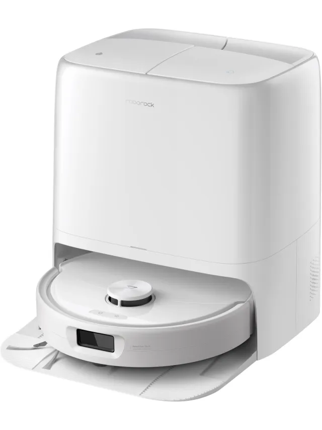 Roborock Qrevo 2 Pro-Robotstofzuiger-FlexiArm-technologie-25000 Pa-dubbel anti-klitsysteem-Intensieve tapijtreiniging 15 mm Dweilverhoging-Drogen met 45°C hete lucht en zelfreiniging op 75°C-Roborock SmartPlan 3.0-Reactive Tech obstakelvermijding Wit