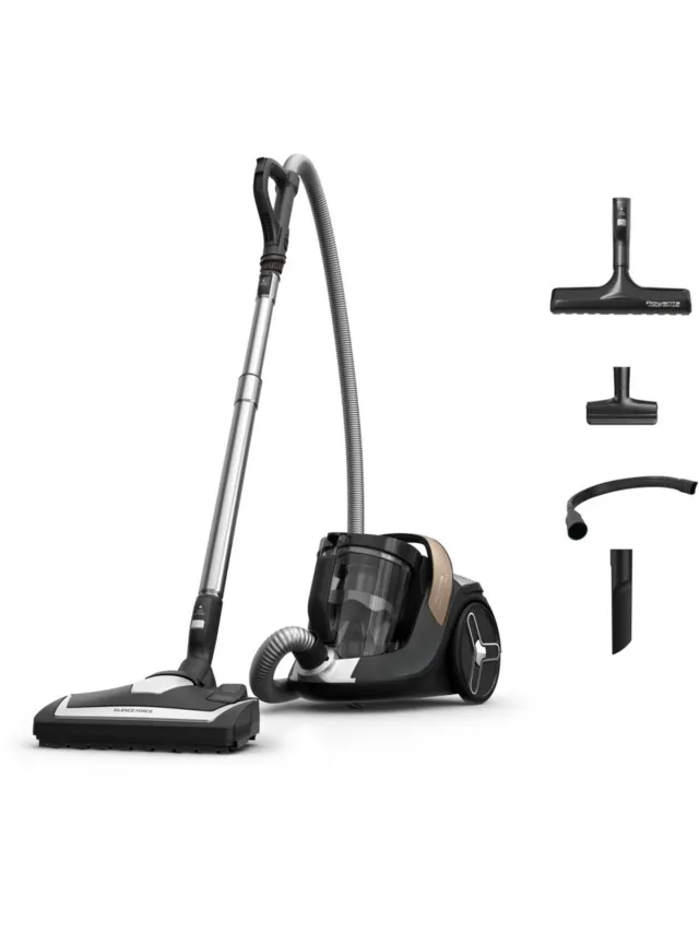Rowenta Silence Force 8 Cyclonic RO7C44 - Stofzuiger zonder zak - 900W - HEPA-filter Zwart;Bruin
