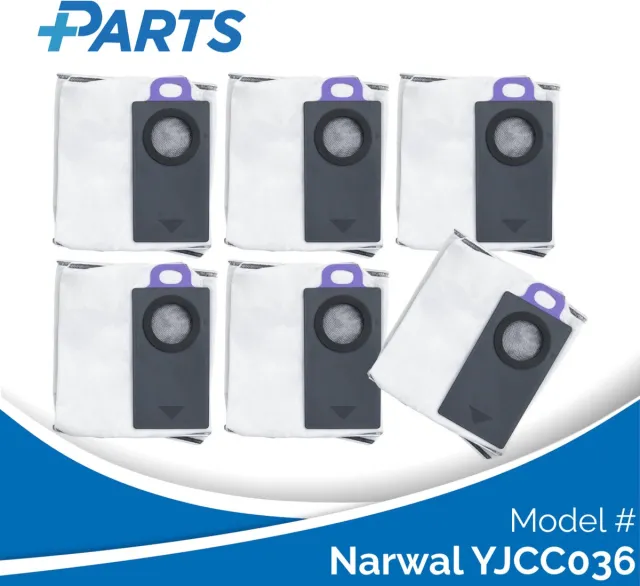Plus.Parts Narwal YJCC036 Stofzakken (6 Stuks, Plus.Parts® alternatief voor CP-PJ-A00293-00-00) Overig
