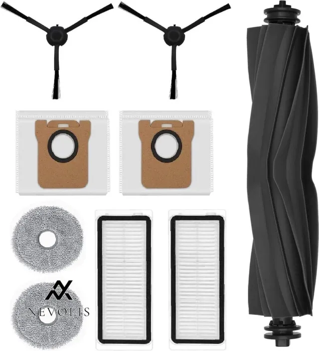Nevolis Accessory Kit Dreame L10 Ultr Vacuum Cleaner - Main Brushes Mops Filters Side Brushes Dust Bags Accessories Spare Parts Ultra Kit . Zwart