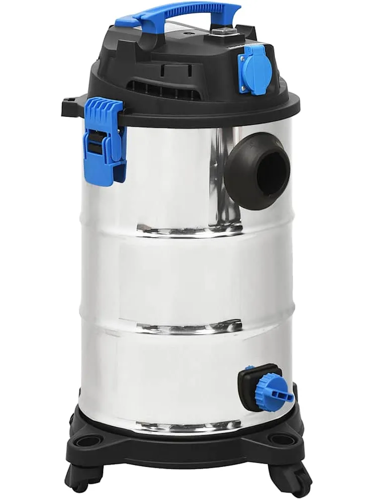 vidaXL Nat- en droogzuiger 1200 W 30 L zilverkleurig, foto 3