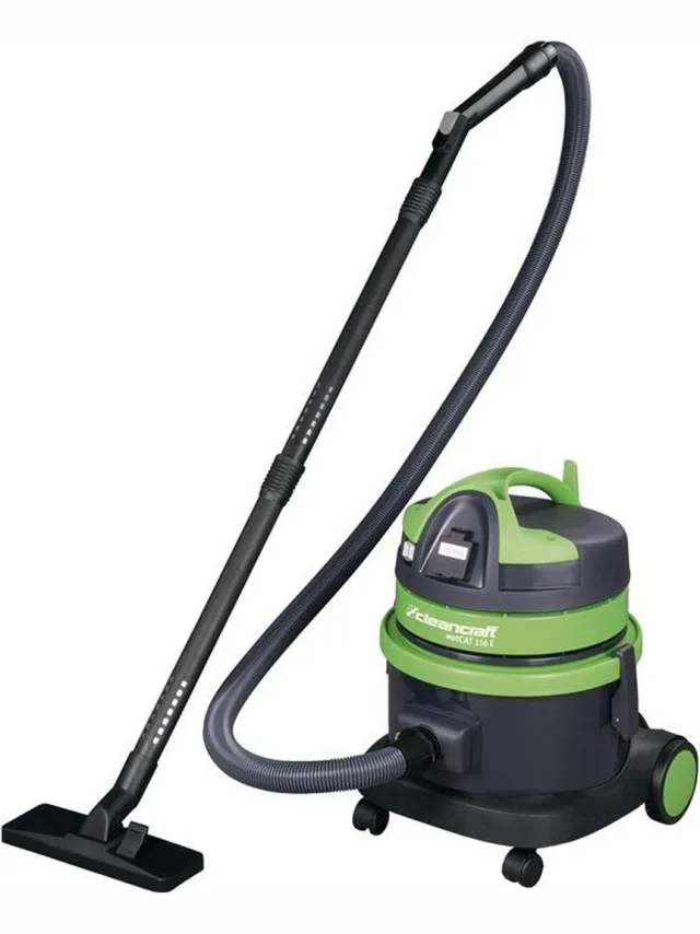 Cleancraft Nat- en droogzuiger opzuigen vloeistoffen vaste deeltjes - 16 liter kunststof tank - 1 motor 1,2 kW 230 V - 70 dB(A) - Geproduce neutraal