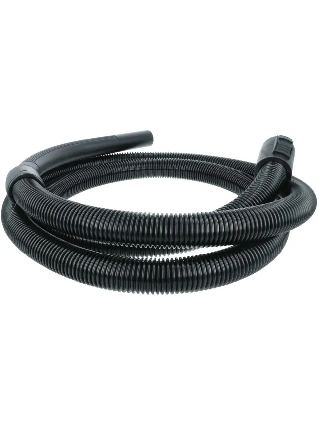 VHBW Vervangingsslang compatibel met Kärcher WD 3.500 P *EU-I (1.629-680.0) stofzuiger - 3,5 m, handvat, 35 mm ronde aansluiting zwart